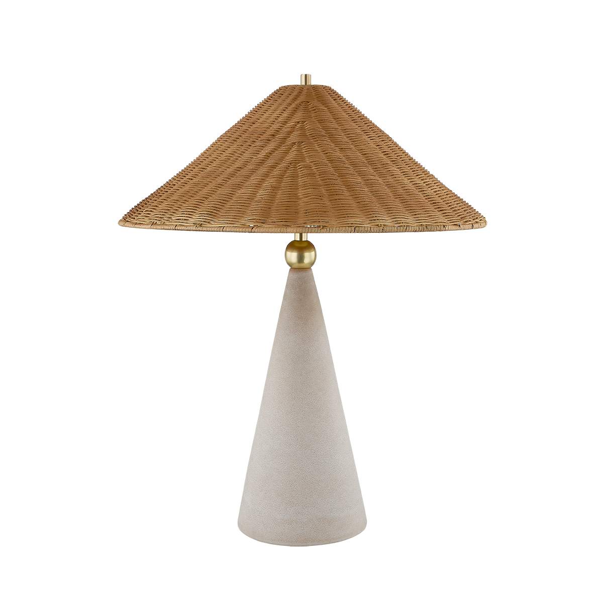 Mitzi PERILLA AGED BRASS/ CERAMIC WINDSWEPT WHITE 22W x 28H Table Lamp