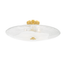 Hudson Valley Lighting Lago Aged Brass 24W x 24L x 7.75H Semi-Flush Mount