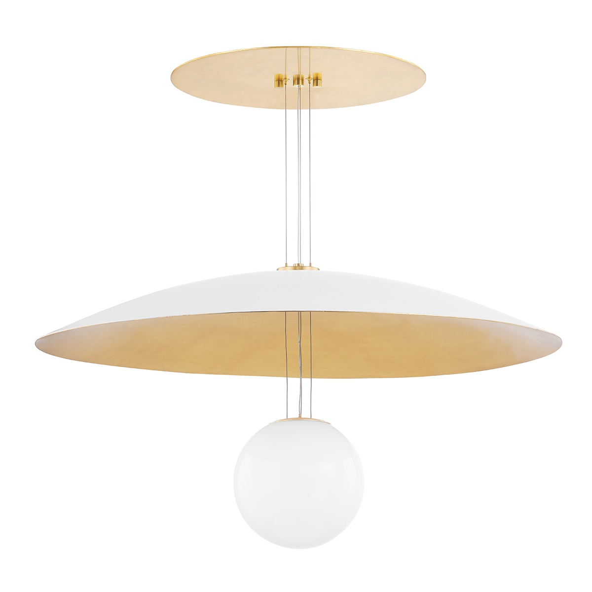 Hudson Valley Lighting Brim SOFT WHITE/GOLD LEAF 36W x 36L x 18.25H Chandelier