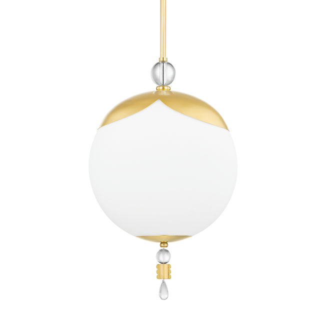 Hudson Valley Lighting Perla Aged Brass 16W x 16L x 18.75H Pendant