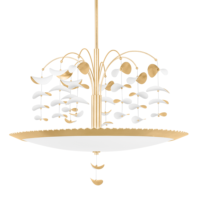 Hudson Valley Lighting Paavo Gold Leaf/soft White Combo 36W x 36L x 27.75H Chandelier