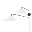 Hudson Valley Lighting Duo Aged Old Bronze 14.75W x 14.75L x 22H Wall Sconce