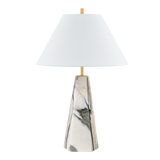 Hudson Valley Lighting BENICIA Aged Brass 19.25W x 19.25L x 30H Table Lamp