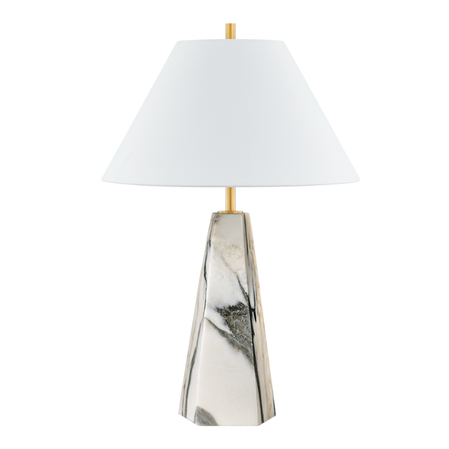 Hudson Valley Lighting BENICIA Aged Brass 19.25W x 19.25L x 30H Table Lamp