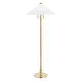 Hudson Valley Lighting Flare Aged Brass 24W x 24L x 62.25H Floor Lamp