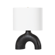 Hudson Valley Lighting Valhalla AGED BRASS/EARTH CHARCOAL CERAMIC 15W x 8L x 21.75H Table Lamp