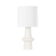 Hudson Valley Lighting Ramapo AGED BRASS/PALE FLAX CERAMIC 15W x 15L x 31.5H Table Lamp