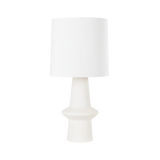 Hudson Valley Lighting Ramapo AGED BRASS/PALE FLAX CERAMIC 15W x 15L x 31.5H Table Lamp