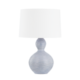 Hudson Valley Lighting Cairns AGED BRASS/CERAMIC CRACKLE BLACK 18.5W x 18.5L x 27H Table Lamp