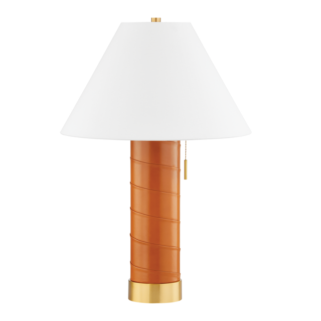 Hudson Valley Lighting NORWALK Aged Brass 19.25W x 19.25L x 28.5H Table Lamp