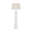 Hudson Valley Lighting WAYZATA AGED BRASS/ CERAMIC GLOSS IVORY 24W x 24L x 64.5H Floor Lamp