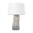Hudson Valley Lighting RAIDEN Aged Brass/ Ceramic Windswept White 19W x 19L x 28.25H Table Lamp