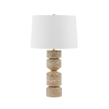 Hudson Valley Lighting GALEVILLE AGED BRASS 16.5W x 16.5L x 28.75H Table Lamp