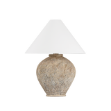 Hudson Valley Lighting RUMBROOK AGED BRASS/CERAMIC ANCIENT TEXTURE 23W x 23L x 29H Table Lamp