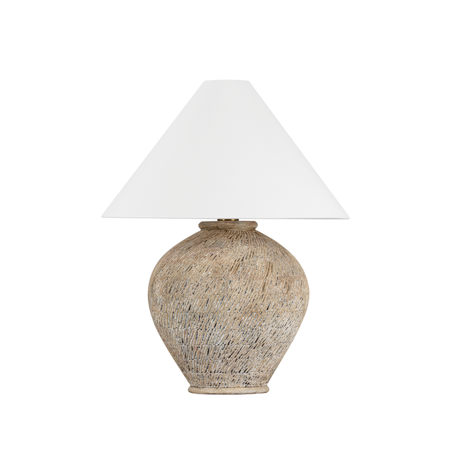 Hudson Valley Lighting RUMBROOK AGED BRASS/CERAMIC ANCIENT TEXTURE 23W x 23L x 29H Table Lamp