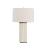 Hudson Valley Lighting CRESTWOOD AGED BRASS/CERAMIC FLUTED IVORY 19W x 19L x 31.25H Table Lamp