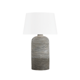 Hudson Valley Lighting SUTTON MANOR AGED BRASS/CERAMIC CREAM SHADOW 19W x 19L x 31H Table Lamp