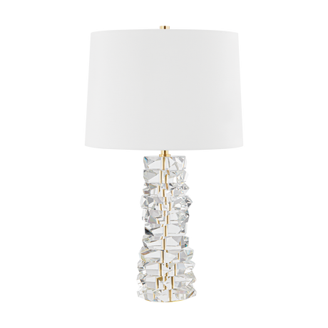 Hudson Valley Lighting BELLARIE Aged Brass 16.5W x 16.5L x 28.5H Table Lamp