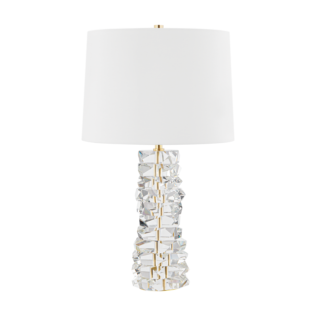 Hudson Valley Lighting BELLARIE Aged Brass 16.5W x 16.5L x 28.5H Table Lamp