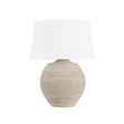 Hudson Valley Lighting KITCHAWAN AGED BRASS/CERAMIC ARTISAN CREAM 23W x 23L x 31H Table Lamp