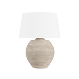 Hudson Valley Lighting KITCHAWAN AGED BRASS/CERAMIC ARTISAN CREAM 23W x 23L x 31H Table Lamp