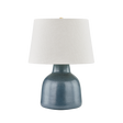 Hudson Valley Lighting RIDGEFIELD AGED BRASS/CERAMIC TEXTURED NAVY 19W x 19L x 26.5H Table Lamp