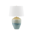 Hudson Valley Lighting MONTVILLE AGED BRASS/CERAMIC CRACKLE EMERALD TIDE 19W x 19L x 28.5H Table Lamp