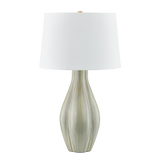 Hudson Valley Lighting GALLOWAY AGED BRASS/CERAMIC COASTAL GREEN 18W x 18L x 30.75H Table Lamp
