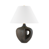 Hudson Valley Lighting AVENEL AGED BRASS/CERAMIC REACTIVE BRONZE 19W x 19L x 24H Table Lamp