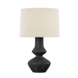 Hudson Valley Lighting ANCRAM Vintage Gold Leaf/ Ceramic Totem Black 17.5W x 17.5L x 27.5H Table Lamp