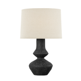 Hudson Valley Lighting ANCRAM Vintage Gold Leaf/ Ceramic Totem Black 17.5W x 17.5L x 27.5H Table Lamp