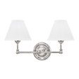 Hudson Valley Lighting Classic No.1 Polished Nickel 18.25W x 18.25L x 10.5H Wall Sconce