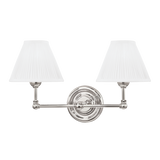 Hudson Valley Lighting Classic No.1 Polished Nickel 18.25W x 18.25L x 10.5H Wall Sconce