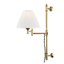 Hudson Valley Lighting Classic No.1 Aged Brass 10W x 10L x 29H Wall Sconce