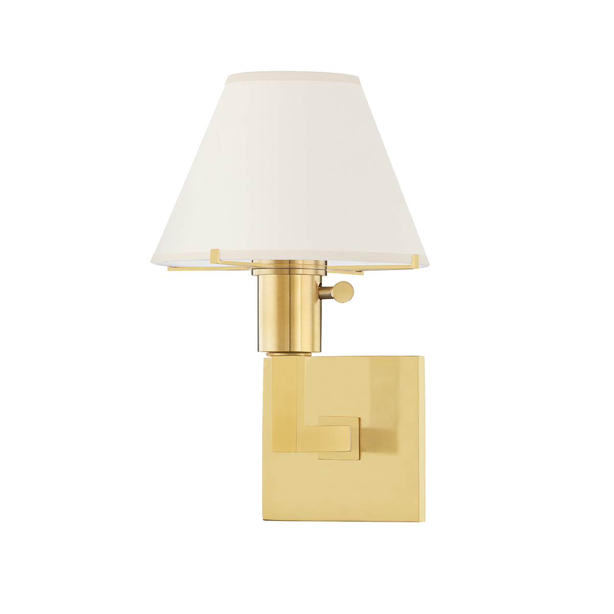 Hudson Valley Lighting Leeds Aged Brass 8W x 8L x 12.25H Wall Sconce