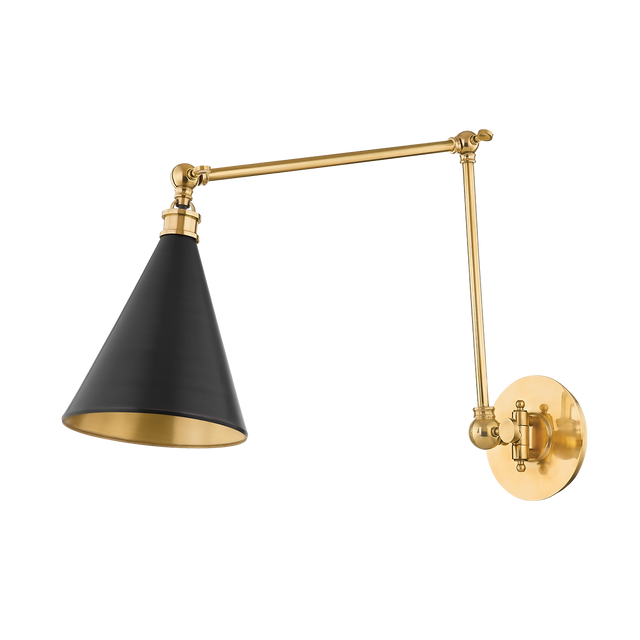 Hudson Valley Lighting Osterley Aged/antique Distressed Bronze 6.5W x 6.5L x 37.5H Wall Sconce
