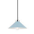 Hudson Valley Lighting Clivedon Polished Nickel/blue Bird 12W x 12L x 6.5H Pendant