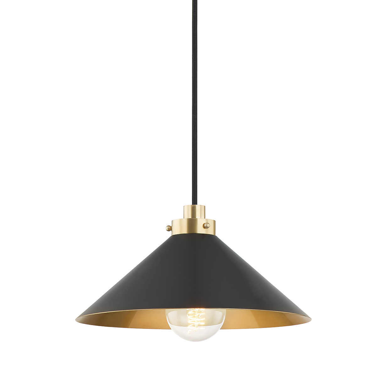 Hudson Valley Lighting Clivedon AGED BRASS/DISTRESSED BRONZE 12W x 12L x 6.5H Pendant