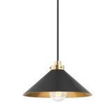 Hudson Valley Lighting Clivedon AGED BRASS/DISTRESSED BRONZE 12W x 12L x 6.5H Pendant