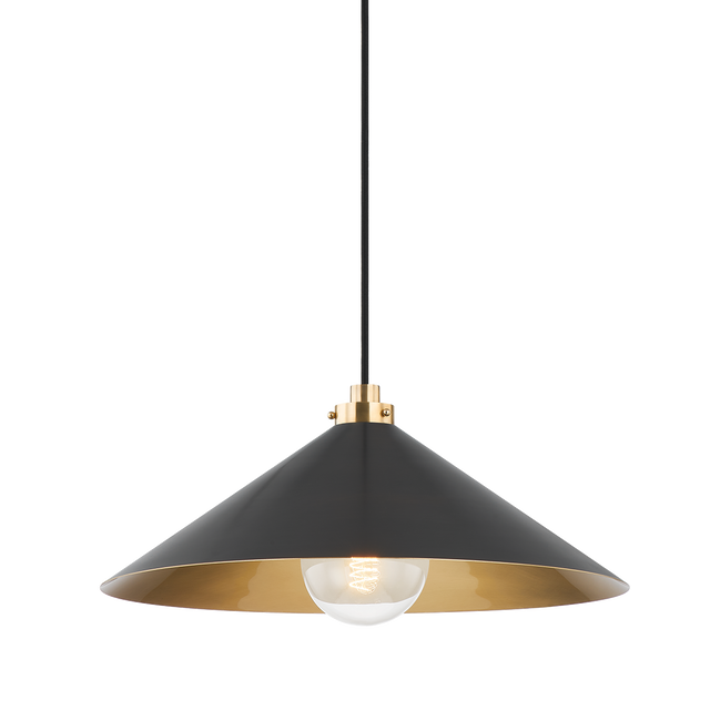 Hudson Valley Lighting Clivedon AGED BRASS/DISTRESSED BRONZE 20W x 20L x 8.5H Pendant