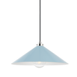 Hudson Valley Lighting Clivedon Polished Nickel/blue Bird 20W x 20L x 8.5H Pendant