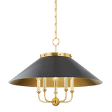 Hudson Valley Lighting Clivedon AGED BRASS/DISTRESSED BRONZE 27.5W x 27.5L x 20.25H Chandelier
