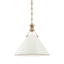 Hudson Valley Lighting Painted No.2 Aged Brass/off White 16W x 16L x 14.5H Pendant