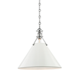 Hudson Valley Lighting Painted No.2 Polished Nickel/off White 16W x 16L x 14.5H Pendant