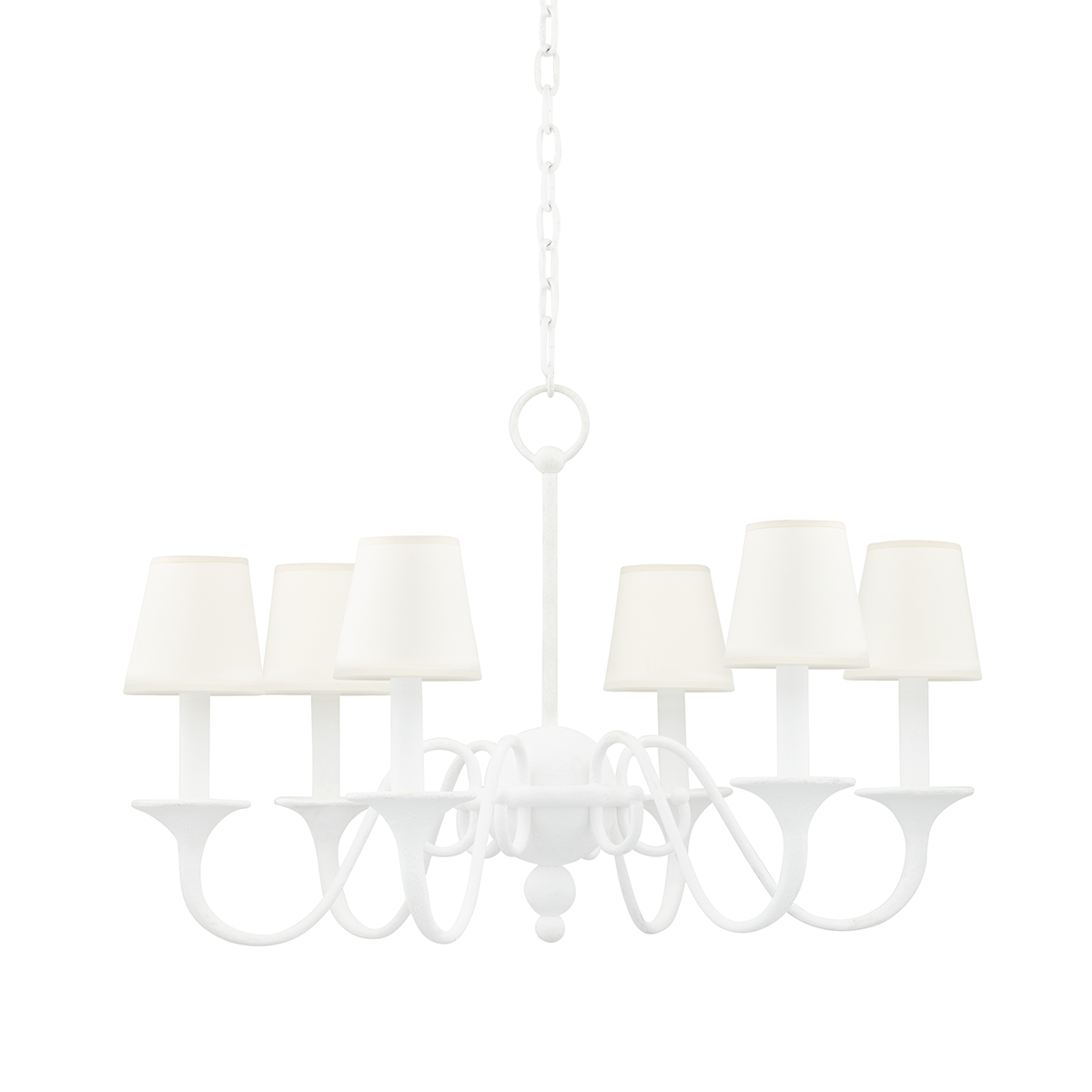 Hudson Valley Lighting Windsor White Plaster 29.5W x 29.5L x 19H Chandelier