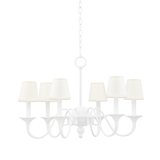 Hudson Valley Lighting Windsor White Plaster 29.5W x 29.5L x 19H Chandelier