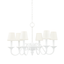 Hudson Valley Lighting Windsor White Plaster 29.5W x 29.5L x 19H Chandelier