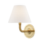 Hudson Valley Lighting Curves No.1 Aged Brass 8W x 8L x 11.25H Wall Sconce
