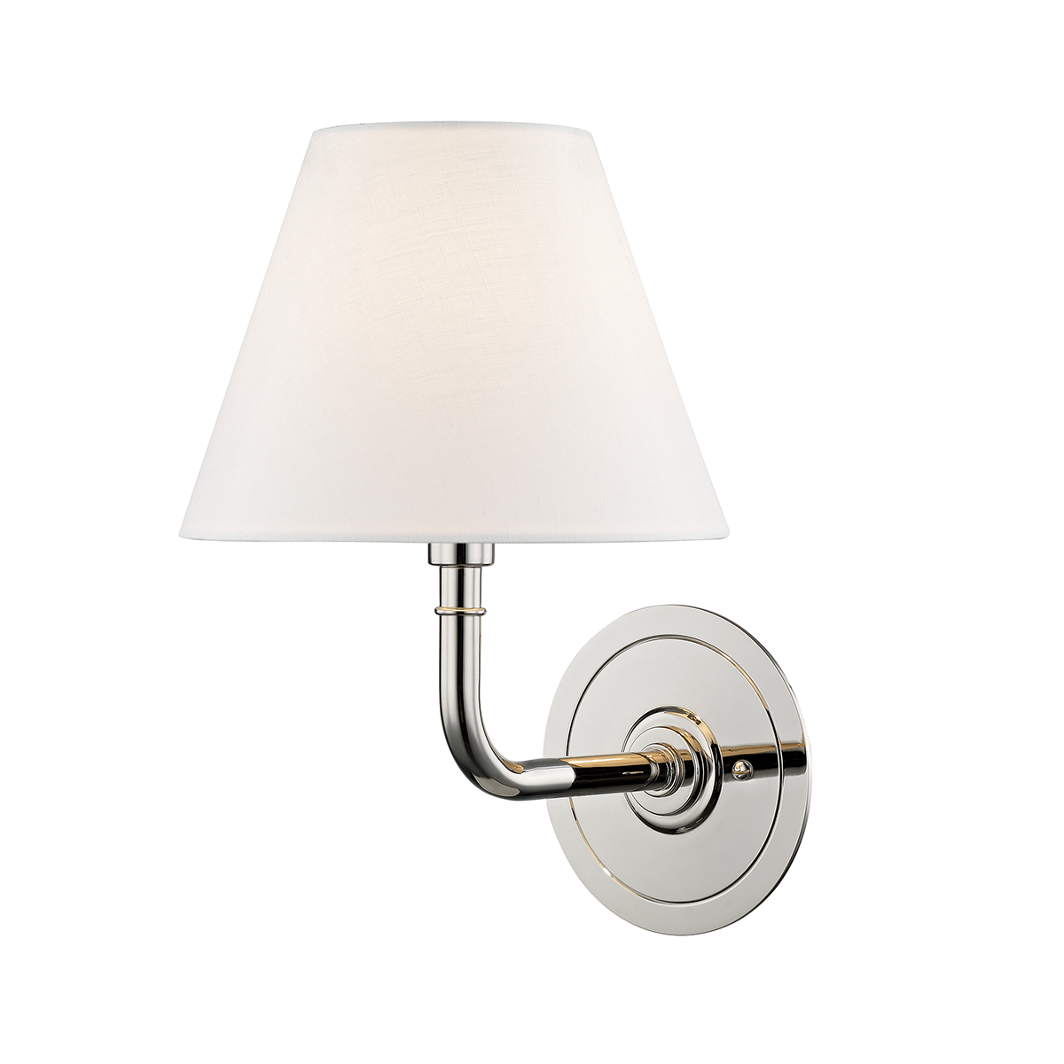 Hudson Valley Lighting Signature No.1 Polished Nickel 8W x 8L x 11.25H Wall Sconce