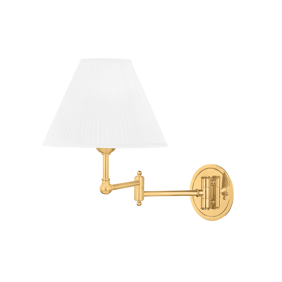 Hudson Valley Lighting Signature No.1 Aged Brass 10W x 10L x 14H Wall Sconce